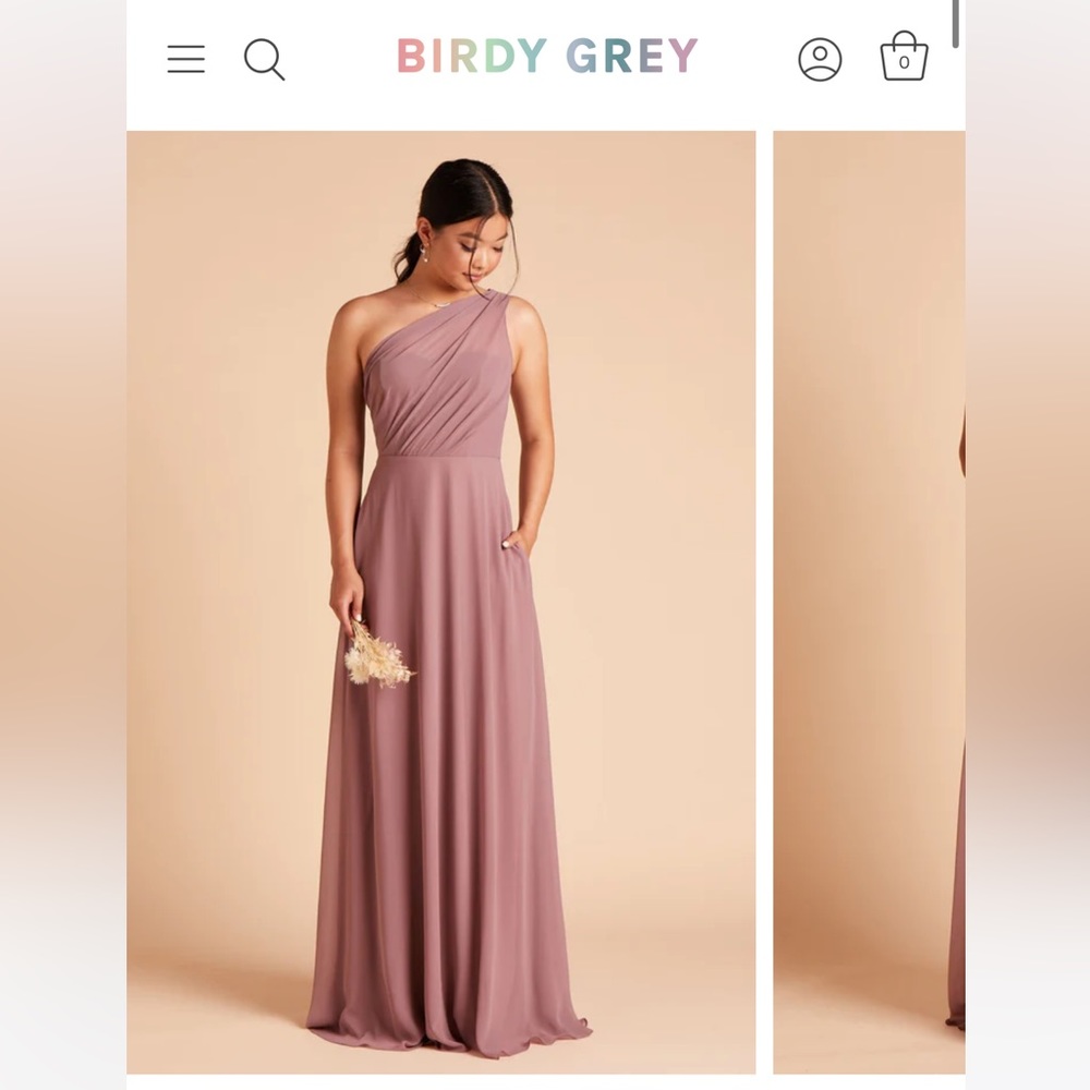Birdy Grey - Chiffon Dark Mauve Kira Dress